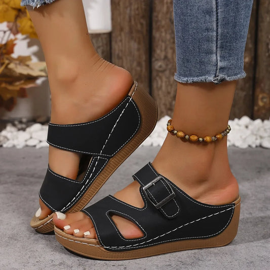 Rosenau™ | Damen Orthopädische Sandalen in Überbreite