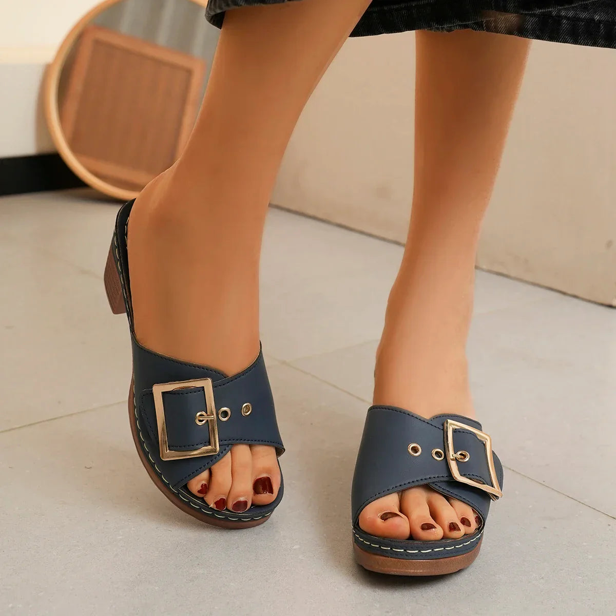 Rosenau™ | Orthopädische Schnallen-Plattform-Sandalen
