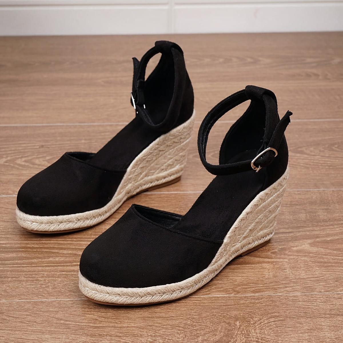 Hannah | Closed Toe Espadrille Wedges