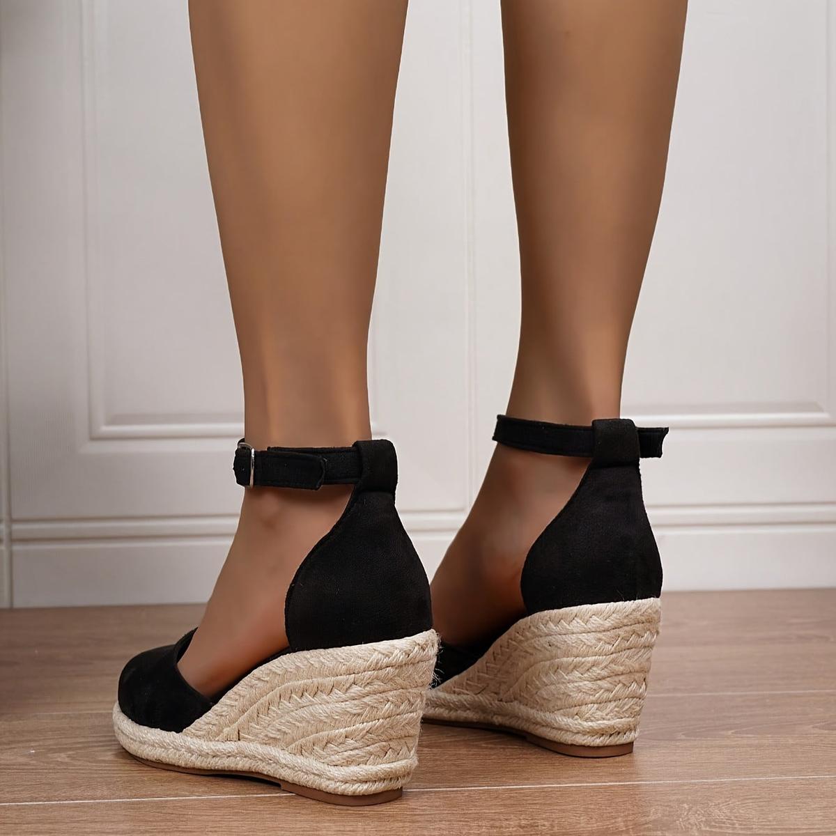 Hannah | Closed Toe Espadrille Wedges
