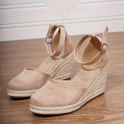 Hannah | Closed Toe Espadrille Wedges