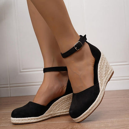Hannah | Closed Toe Espadrille Wedges