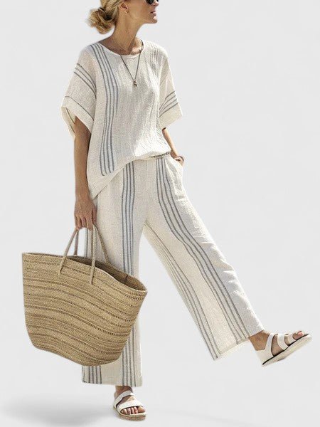 Liora | Linen Mix Oversized Two-Piece Set