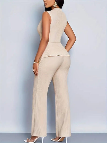 Daniela | Elegant Peplum Two-Piece Set