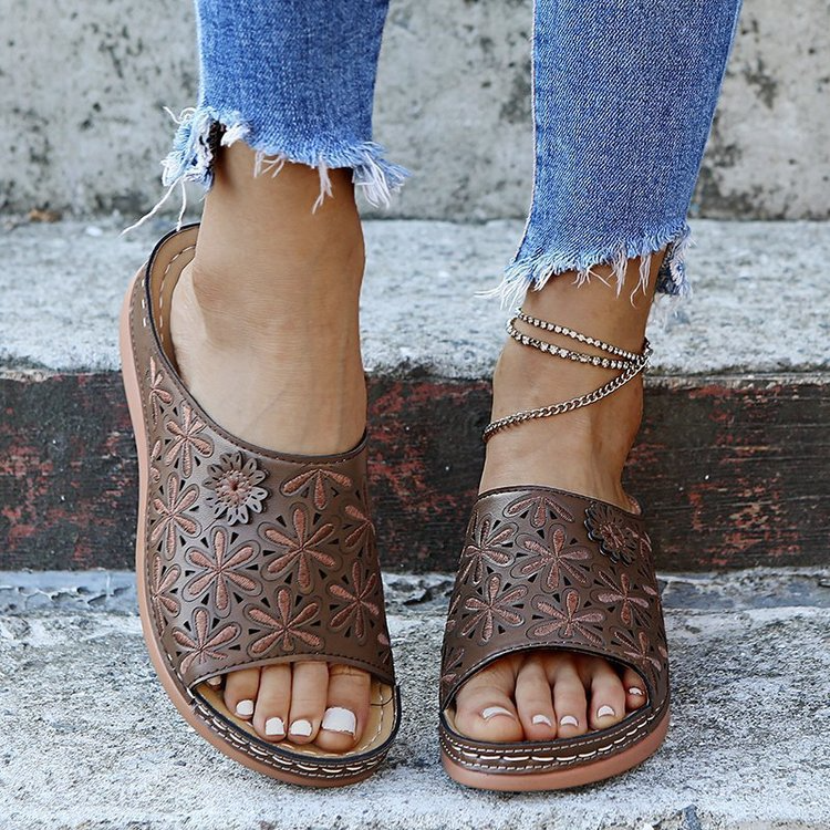 Rosenaushoes™ | Leder Orthopädische Sandalen mit Fußgewölbeunterstützung