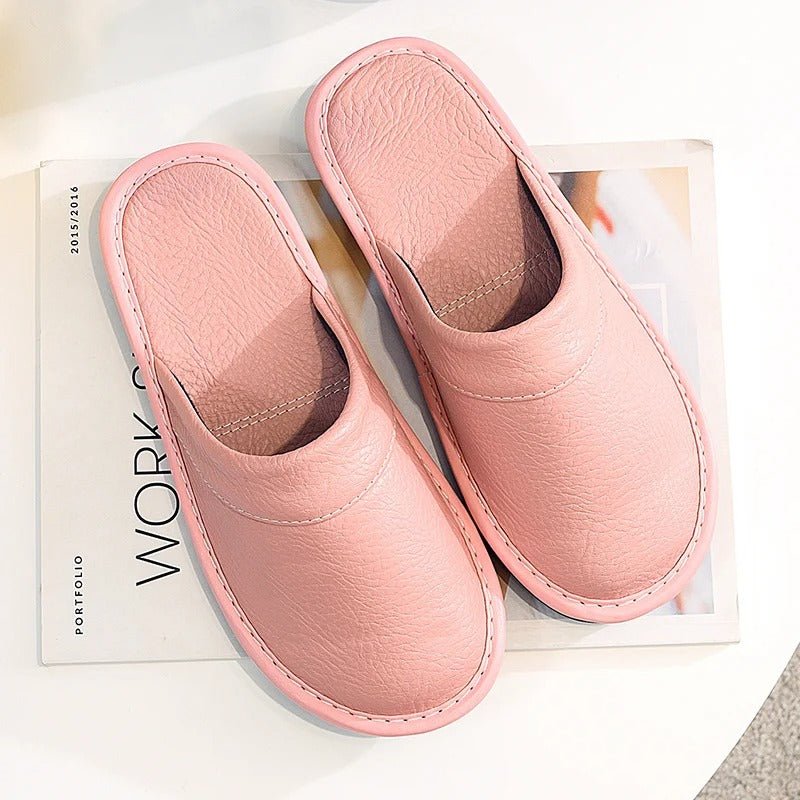 Leon | Premium Leather Cozy Slippers