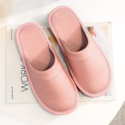 Leon | Premium Leather Cozy Slippers