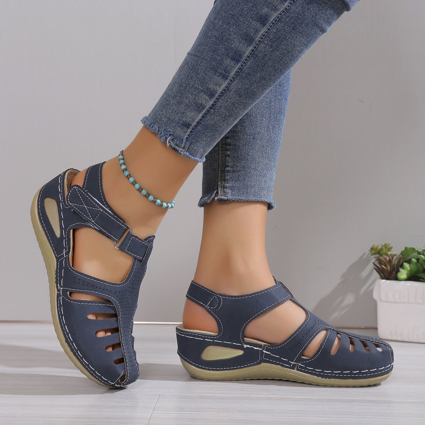 Rosenau | Orthopädische Plattform Sandalen