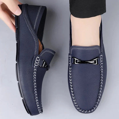 Samuel | Classic Stitch-Detail Driving Loafers