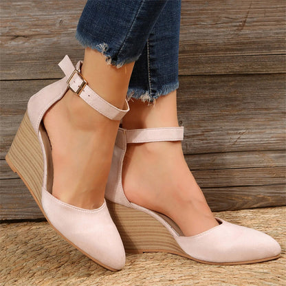 Hannah | Closed Toe Wedge Heels