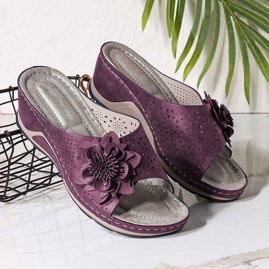 Rosenau | Leder-Sandalen mit Fußgewölbeunterstützung