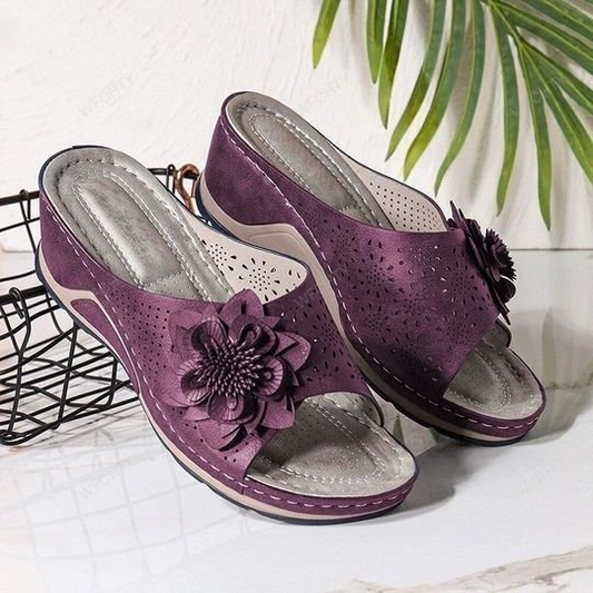 Rosenau | Leder-Sandalen mit Fußgewölbeunterstützung