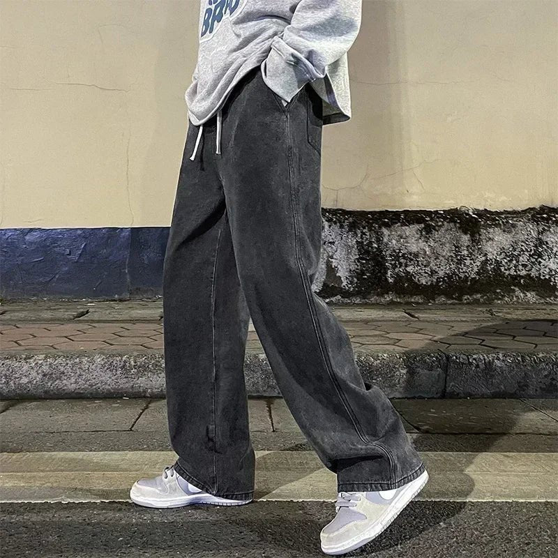 Rowan | Relaxed Wide-Leg Denim Jeans for Men