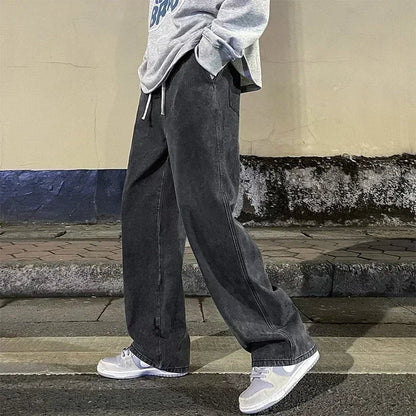 Rowan | Relaxed Wide-Leg Denim Jeans for Men