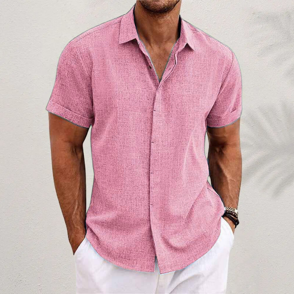 Jaxon |  Lightweight Cotton Linen Short Sleeve Shirt