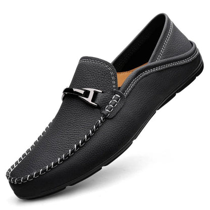 Samuel | Classic Stitch-Detail Driving Loafers
