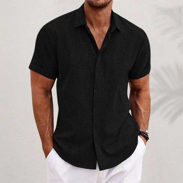 Jaxon |  Lightweight Cotton Linen Short Sleeve Shirt