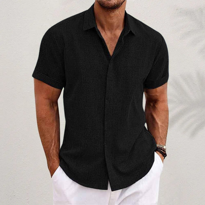 Jaxon |  Lightweight Cotton Linen Short Sleeve Shirt