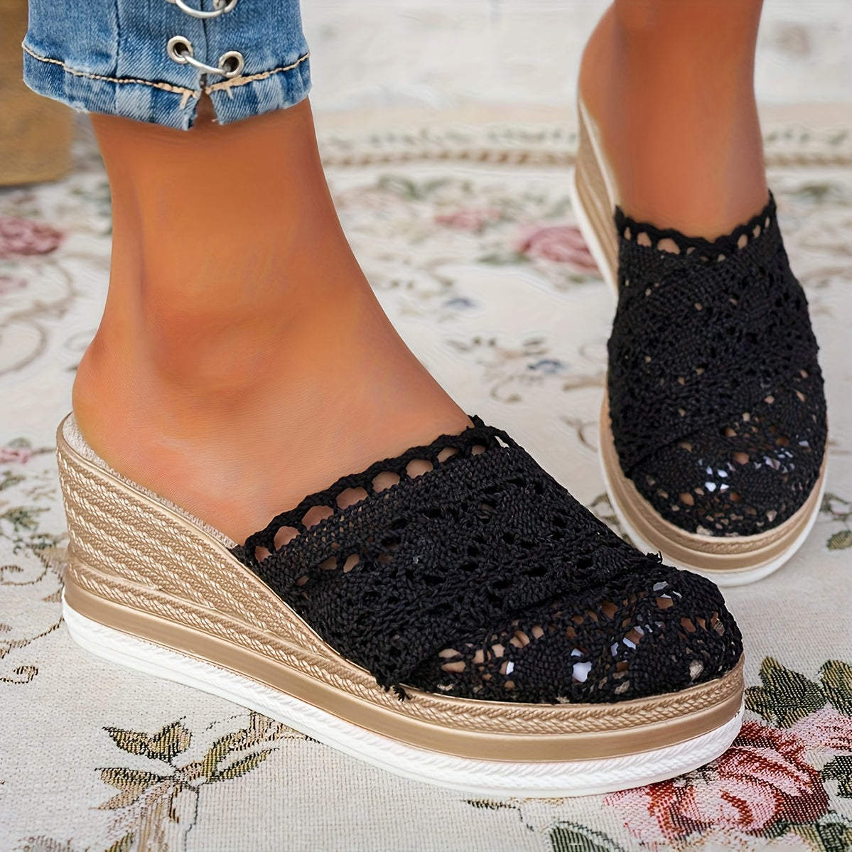 Hannah | Espadrille Wedge Sandals