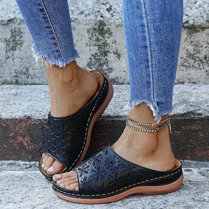 Rosenaushoes™ | Leder Orthopädische Sandalen mit Fußgewölbeunterstützung