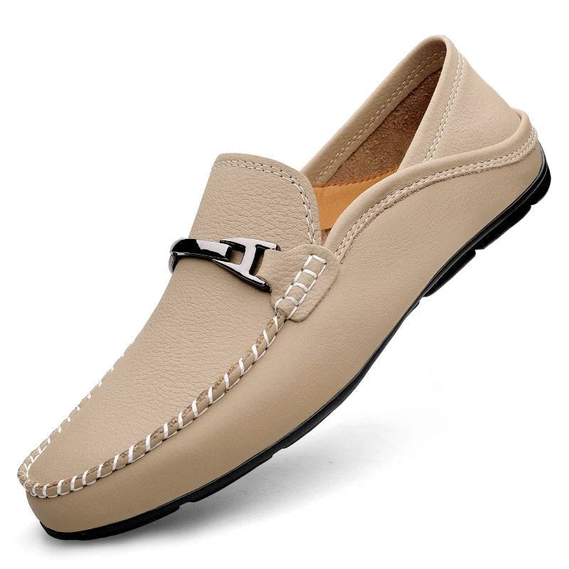 Samuel | Classic Stitch-Detail Driving Loafers