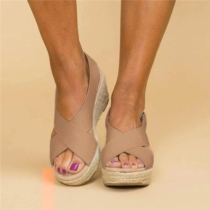 Hannah | Espadrille Wedge Sandals