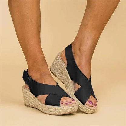 Hannah | Espadrille Wedge Sandals