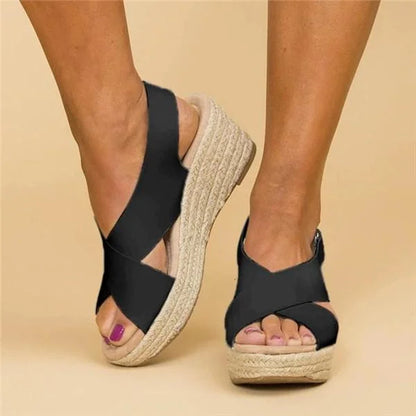 Hannah | Espadrille Wedge Sandals