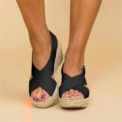 Hannah | Espadrille Wedge Sandals