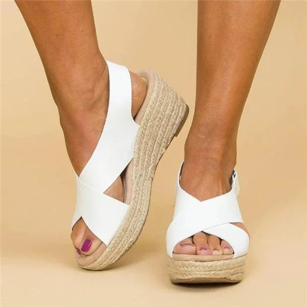 Hannah | Espadrille Wedge Sandals