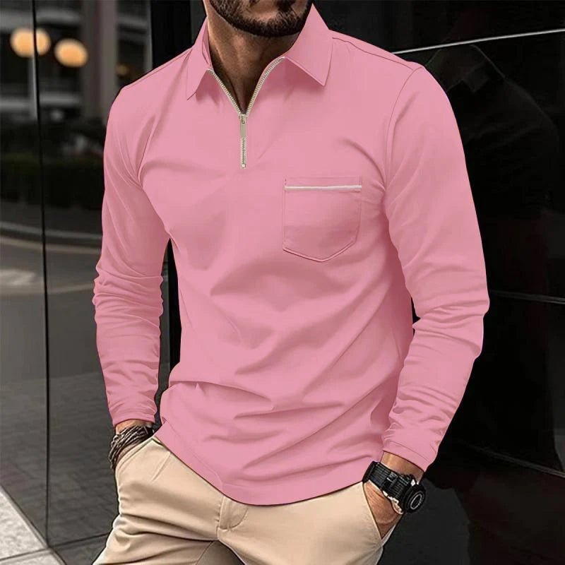 Easton | Refined Quarter-Zip Polo Shirt