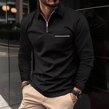 Easton | Refined Quarter-Zip Polo Shirt