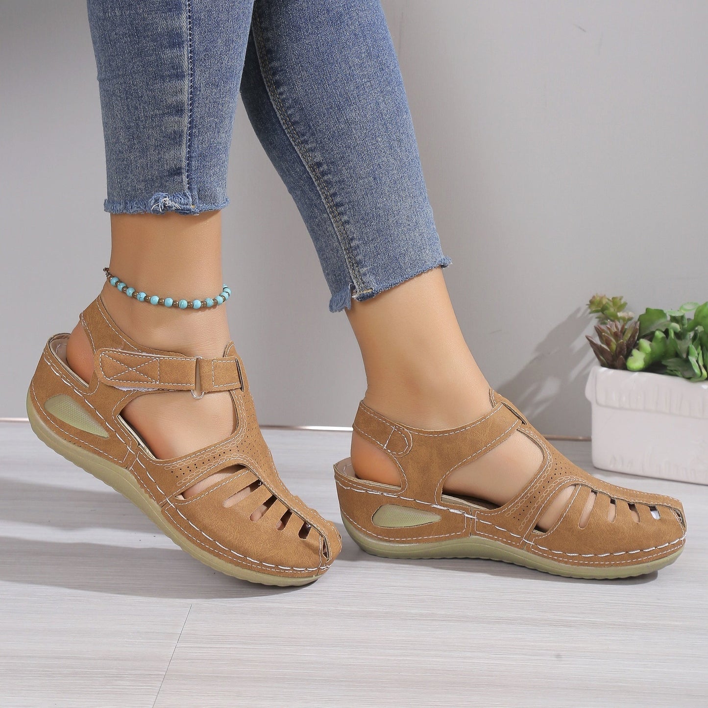 Rosenau | Orthopädische Plattform Sandalen
