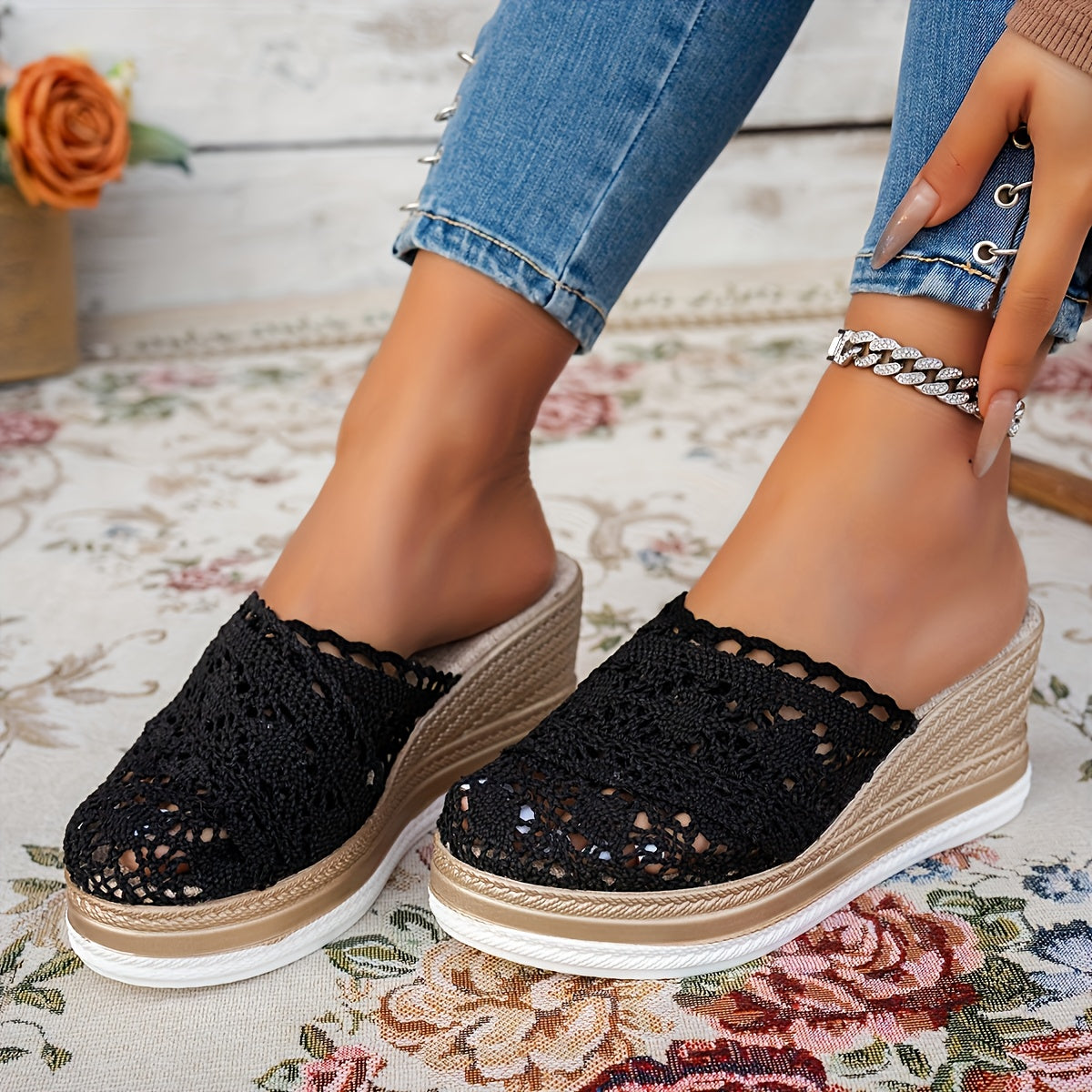 Hannah | Espadrille Wedge Sandals