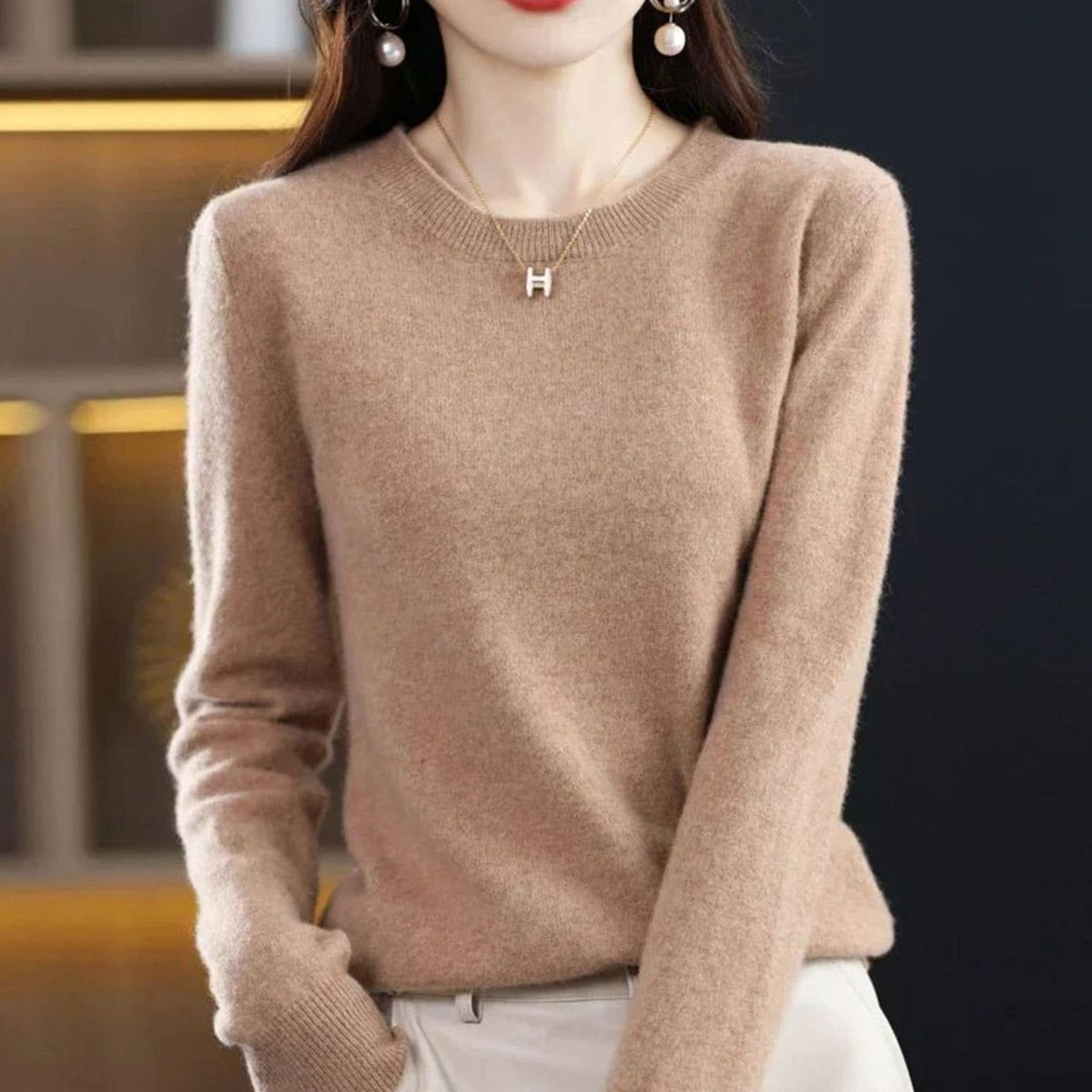 Annika | Women’s Classic Crew-Neck Soft-Knit Jumper
