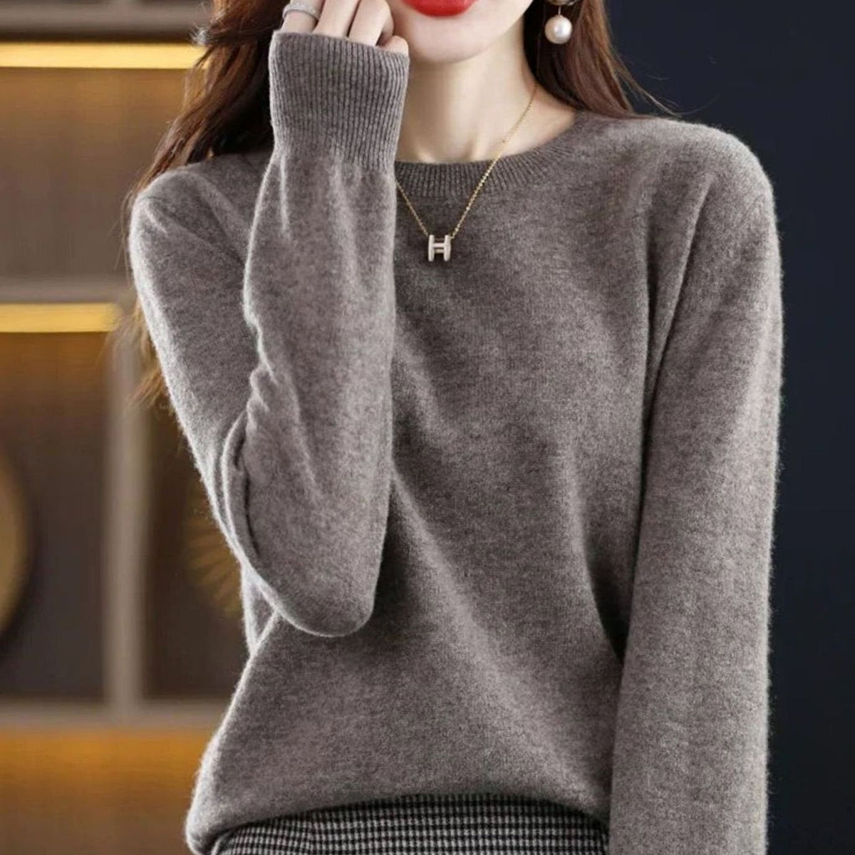Annika | Women’s Classic Crew-Neck Soft-Knit Jumper