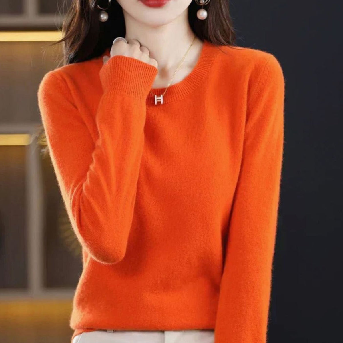 Annika | Women’s Classic Crew-Neck Soft-Knit Jumper