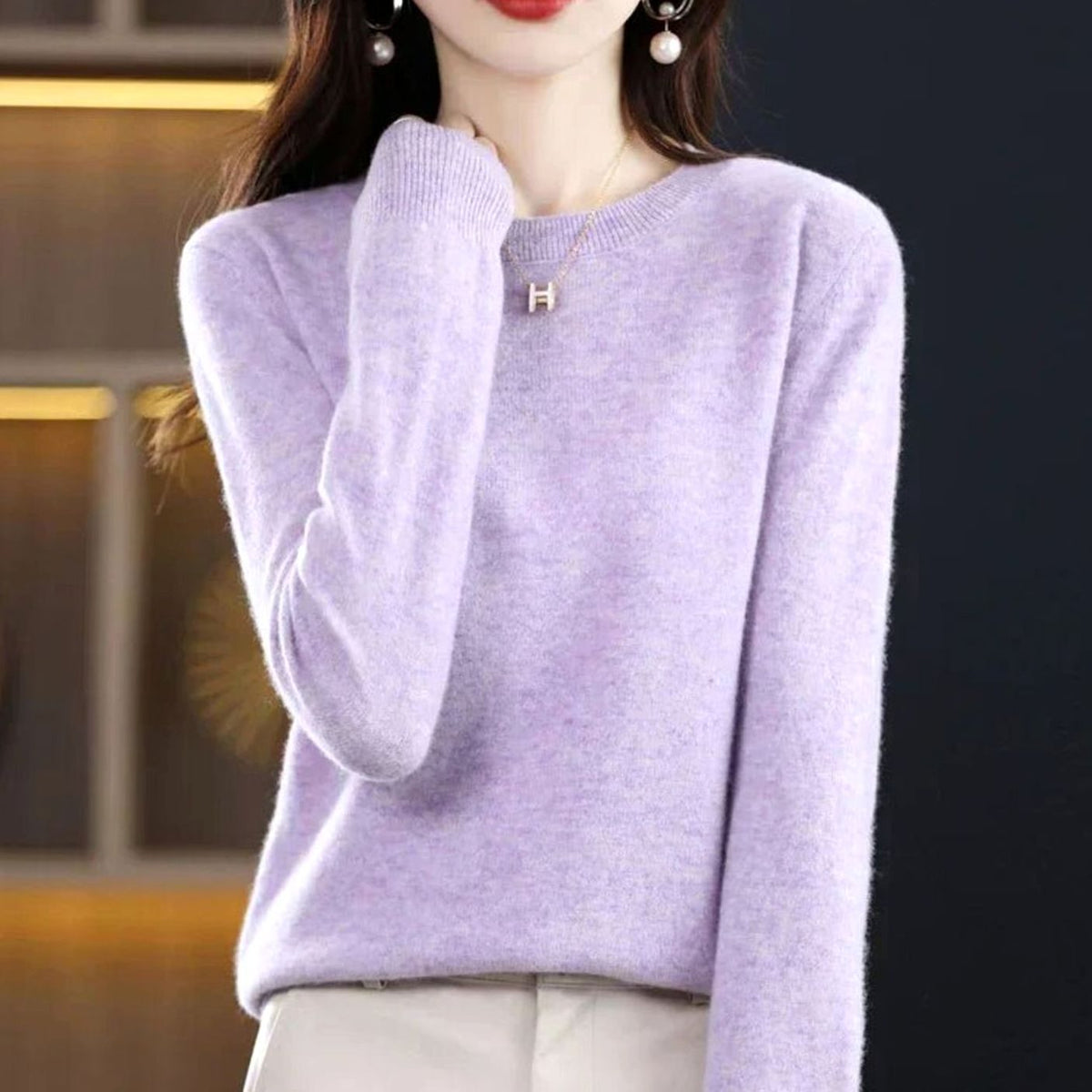 Annika | Women’s Classic Crew-Neck Soft-Knit Jumper