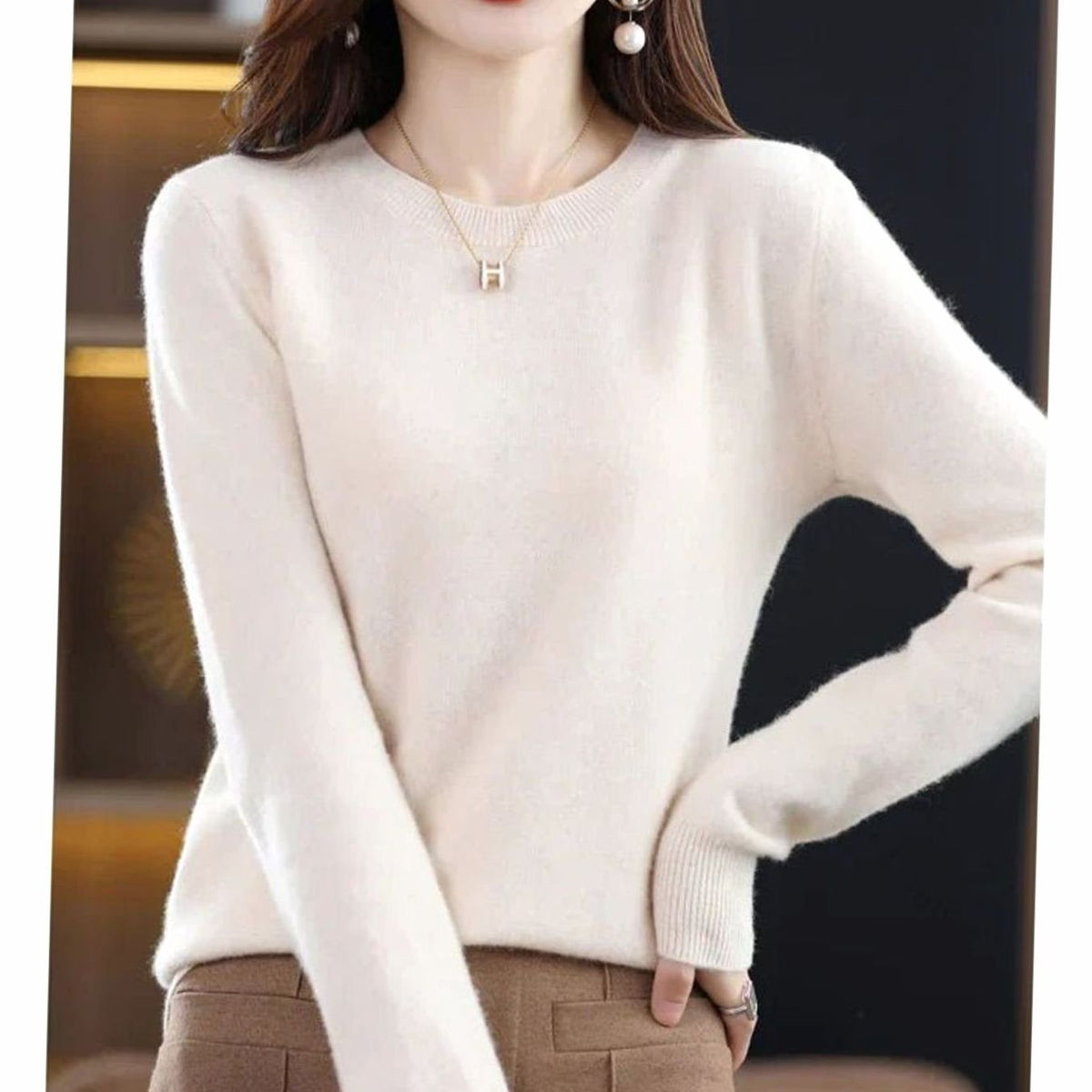 Annika | Women’s Classic Crew-Neck Soft-Knit Jumper