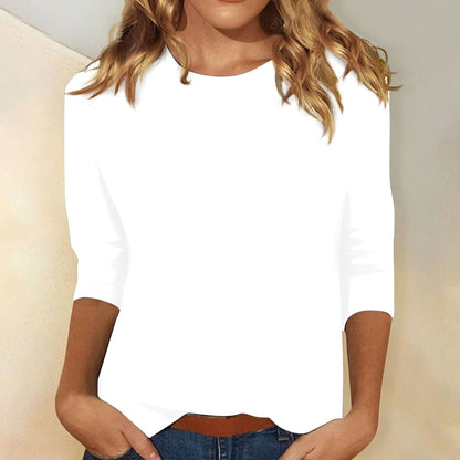 Clara | Women’s Casual Crew-Neck 3/4 Sleeve Top