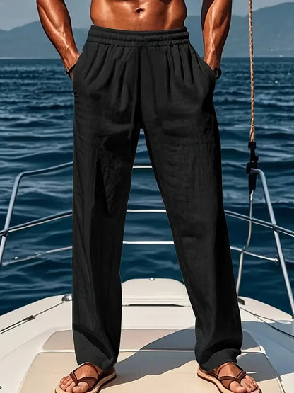Lorenzo | Relaxed Wide-Leg Linen Trousers