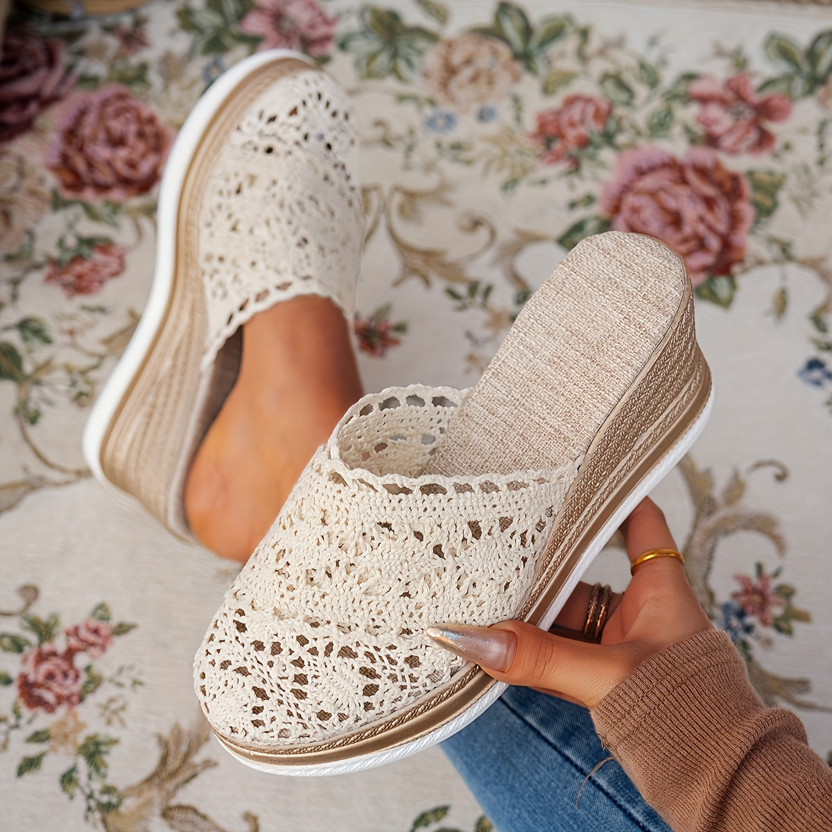 Hannah | Espadrille Wedge Sandals