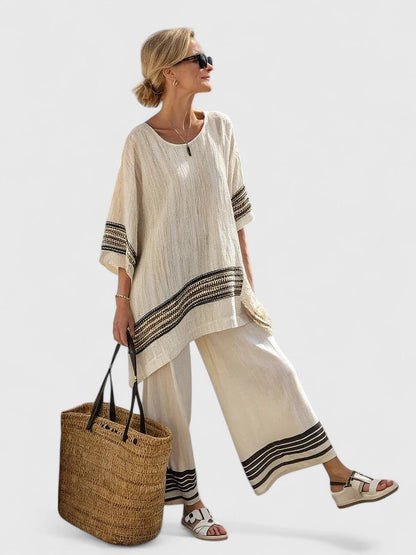 Liora | Linen Mix Oversized Two-Piece Set