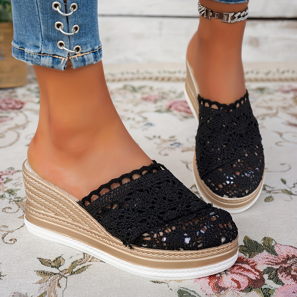 Hannah | Espadrille Wedge Sandals