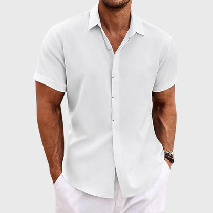 Jaxon |  Lightweight Cotton Linen Short Sleeve Shirt