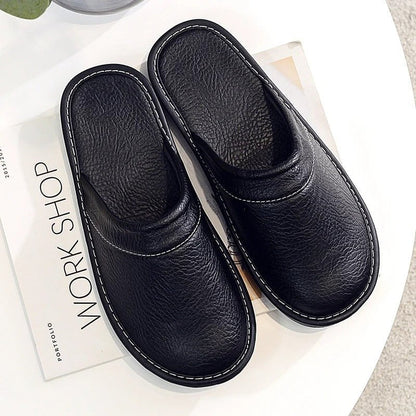 Leon | Premium Leather Cozy Slippers