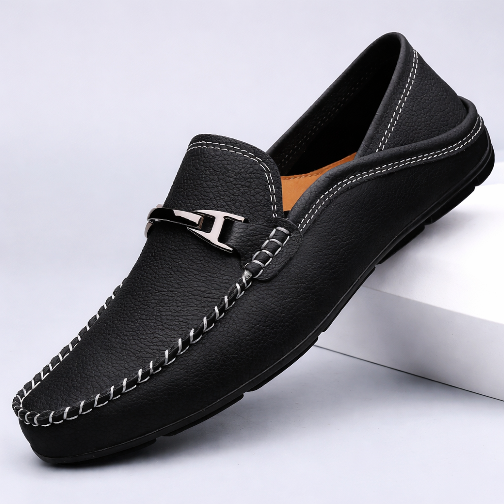 Samuel | Classic Stitch-Detail Driving Loafers
