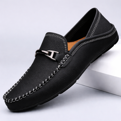Samuel | Classic Stitch-Detail Driving Loafers
