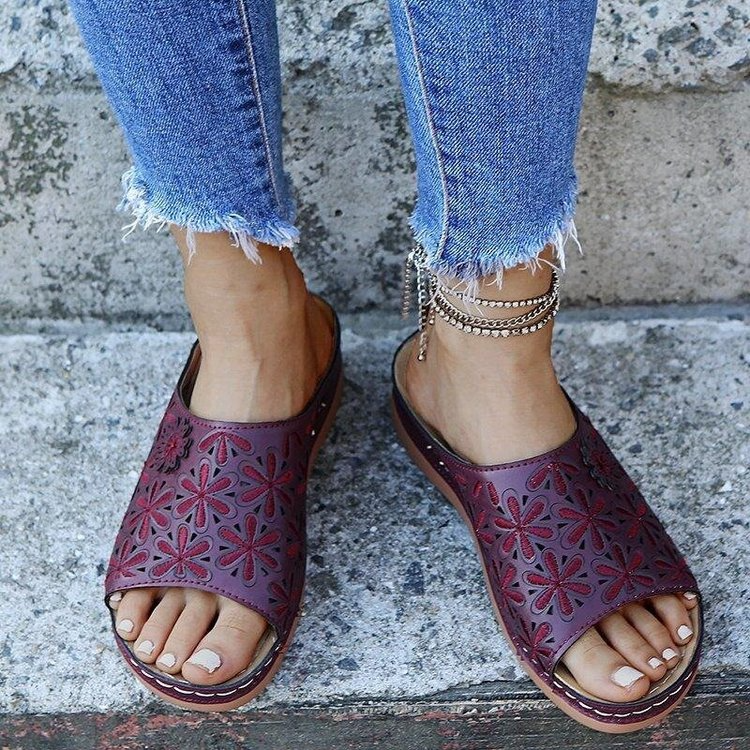 Rosenaushoes™ | Leder Orthopädische Sandalen mit Fußgewölbeunterstützung