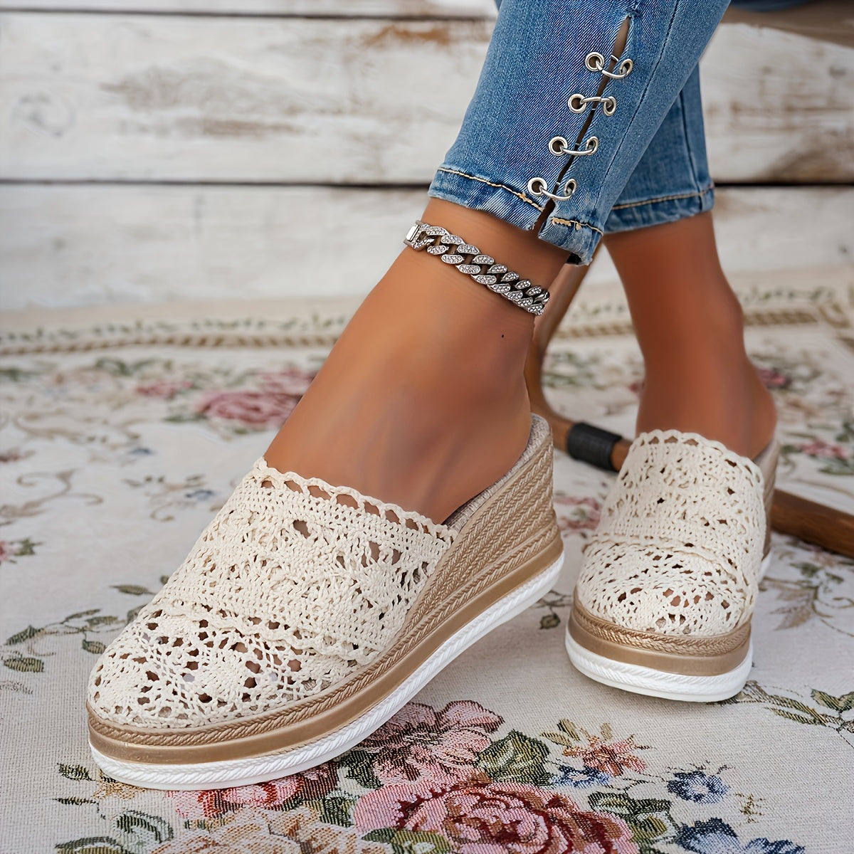 Hannah | Espadrille Wedge Sandals